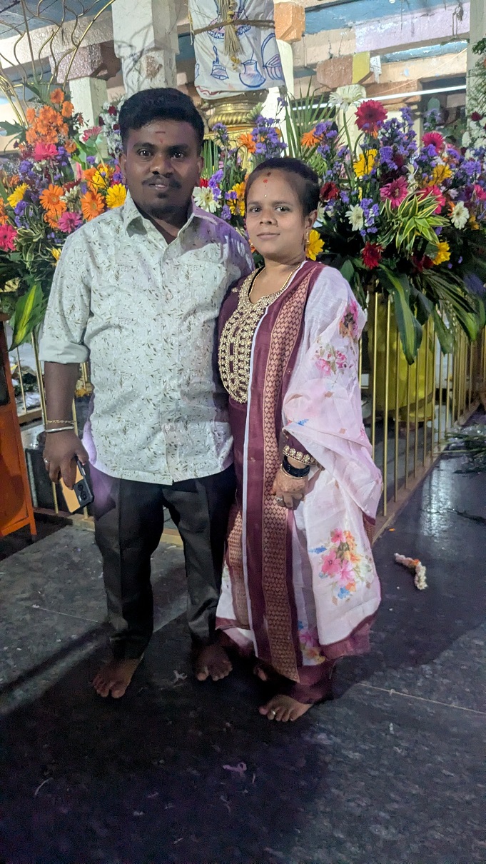 ರಥೋತ್ಸವದಲ್ಲಿ ಭಾಗವಹಿಸಲು ಬಂದಿದ್ದ ಪುಟ್ಟಜೋಡಿಯೊಂದು ಸಾರ್ವಜನಿಕರ ಗಮನ ಸೆಳೆಯಿತು.