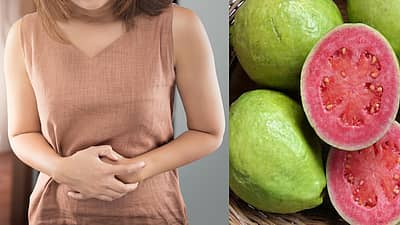  ಅನೇಕ ಮಹಿಳೆಯರು ಋತುಚಕ್ರ ಸಂದರ್ಭದಲ್ಲಿ ಹೊಟ್ಟೆ ನೋವಿನಿಂದ ಬಳಲುತ್ತಿರುತ್ತಾರೆ. ಆ ಸಮಯದಲ್ಲಿ ನಿಯಮಿತವಾಗಿ ಸೀಬೆ ಹಣ್ಣನ್ನು ಸೇವನೆ ಮಾಡುವುದರಿಂದ ಹೊಟ್ಟೆ ನೋವಿನ ನಿಯಂತ್ರಣಕ್ಕೆ ಸಹಕಾರಿ.