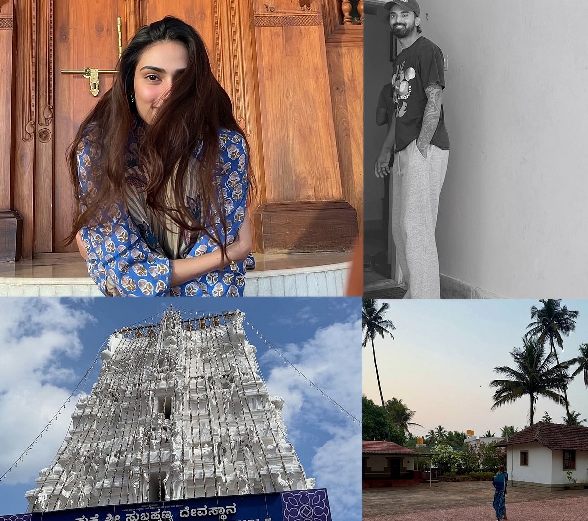 ಪತ್ನಿ ಜೊತೆ ಹುಟ್ಟೂರಿಗೆ ಆಗಮಿಸಿದ ಕ್ರಿಕೆಟಿಗ ಕೆ. ಎಲ್. ರಾಹುಲ್