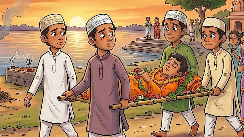 ಚಿಕ್ಕಮಗಳೂರು: ಮುಸ್ಲಿಂ ಯುವಕರಿಂದ ಹಿಂದೂ ಯುವಕನ ಶವ ಸಂಸ್ಕಾರ 