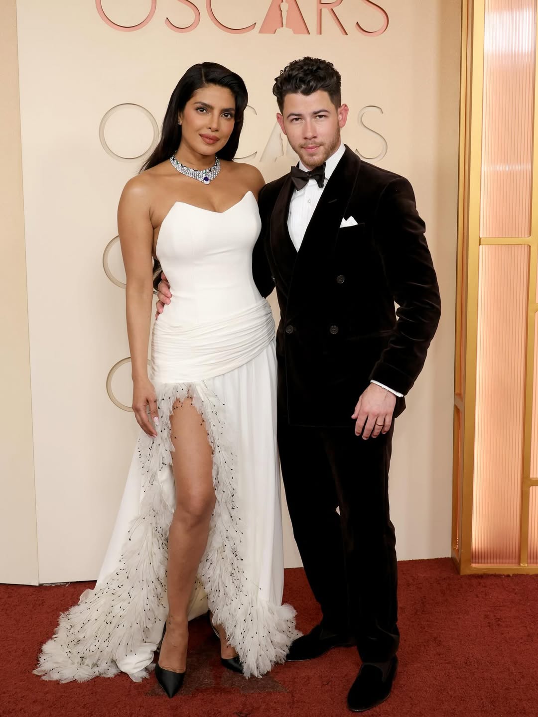 ಪ್ರಿಯಾಂಕಾ ಪತಿ ನಿಕ್ ಜೋನಾಸ್ ಕೂಡ ‘ಆಸ್ಕರ್’ ಪ್ರಶಸ್ತಿ ಕಾರ್ಯಕ್ರಮಕ್ಕೆ ಆಗಮಿಸಿದ್ದರು.