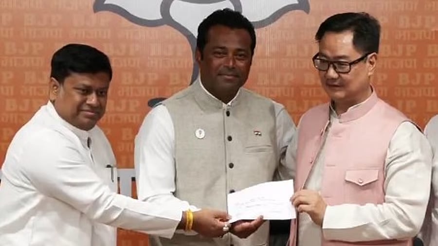 ಪಶ್ಚಿಮ ಬಂಗಾಳ ಚುನಾವಣೆ: ಬಿಜೆಪಿಗೆ ಸೇರ್ಪಡೆಯಾದ ಟೆನಿಸ್ ದಿಗ್ಗಜ ಲಿಯಾಂಡರ್ ಪೇಸ್