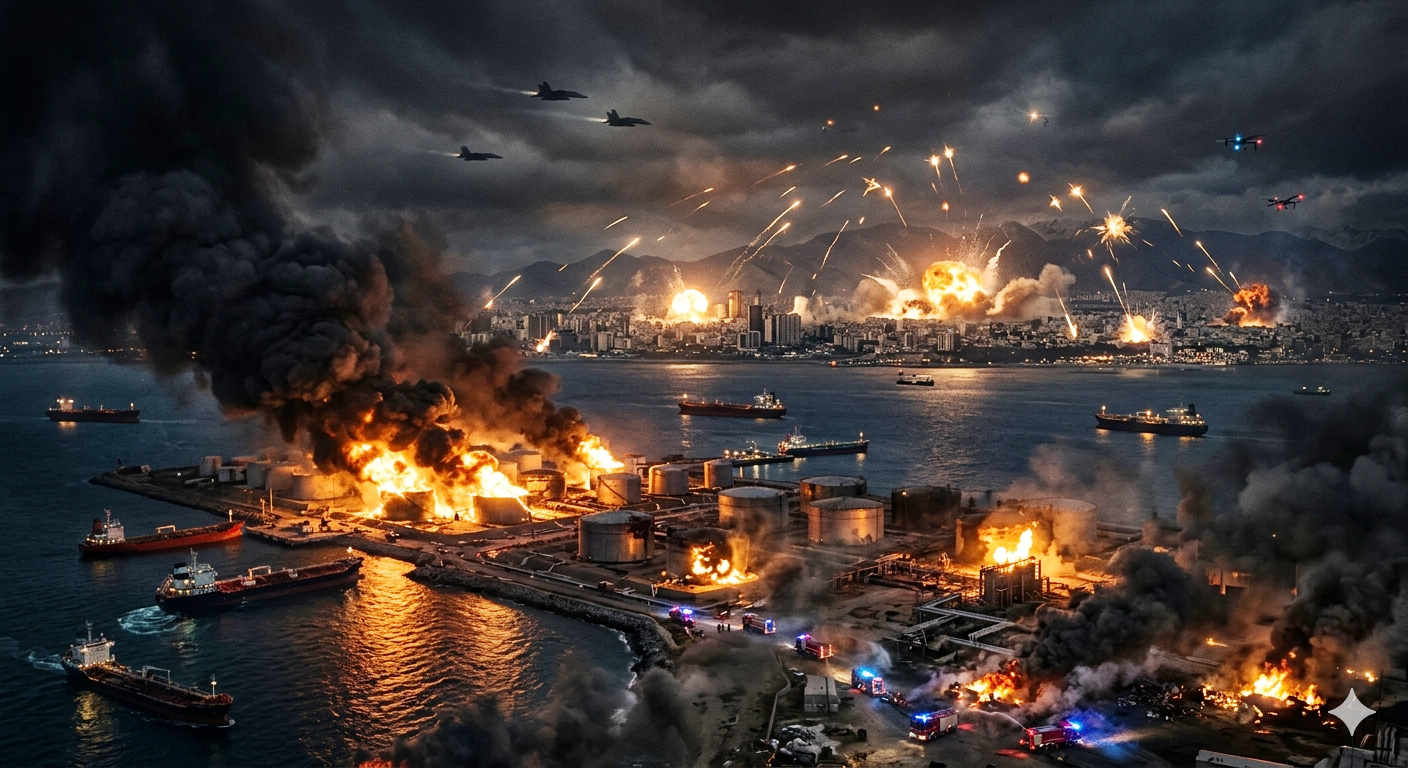 ಇರಾನ್‌ನ ಖಾರ್ಗ್ ದ್ವೀಪದ ಮೇಲೆ ದಾಳಿ: ಟೆಹರಾನ್‌ನಲ್ಲೂ ಸ್ಫೋಟದ ಸದ್ದು