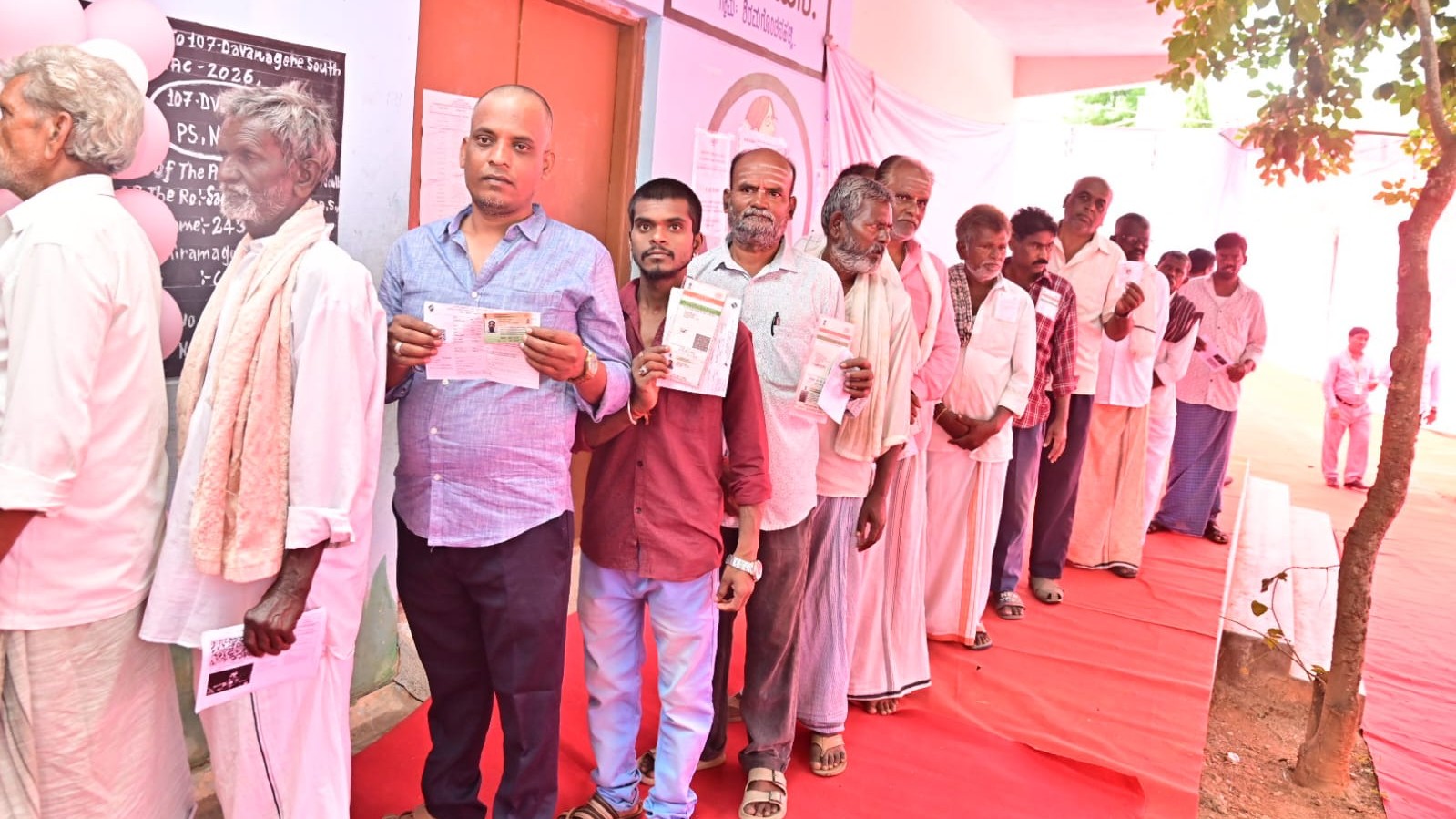 ದಾವಣಗೆರೆ ದಕ್ಷಿಣ ಉಪಚುನಾವಣೆ: ಬೆಳಿಗ್ಗೆ 11ರವರೆಗೆ ಶೇ 22ರಷ್ಟು ಮತದಾನ