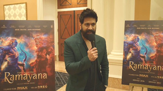 ‘ರಾಮಾಯಣ’ ಬಿಡುಗಡೆ ದಿನಾಂಕ ಘೋಷಿಸಿದ ರಾಕಿಂಗ್ ಸ್ಟಾರ್ ಯಶ್