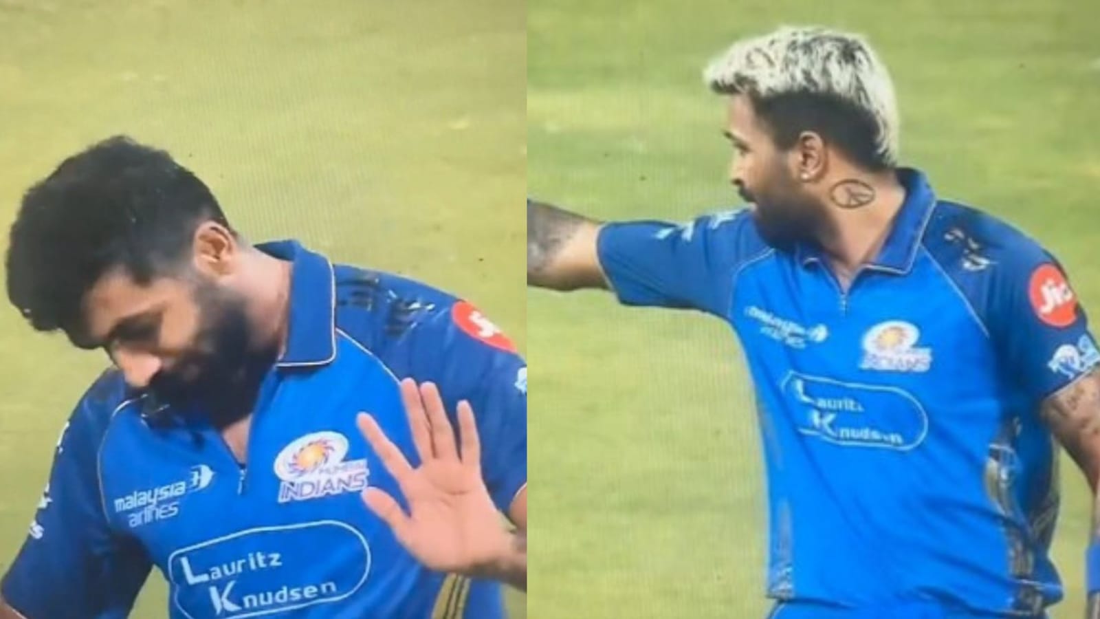 ಮೈದಾನದಲ್ಲೇ ಬೂಮ್ರಾ–ಹಾರ್ದಿಕ್ ನಡುವೆ ಮಾತಿನ ಚಕಮಕಿ: ಕಾರಣ ಏನು?