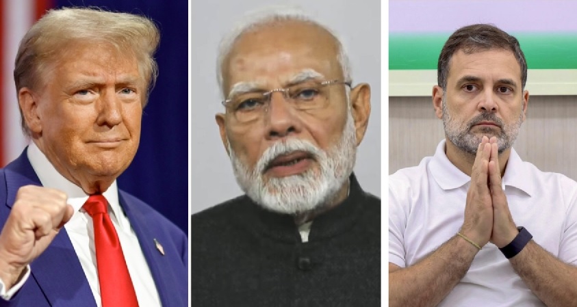ಟ್ರಂಪ್ ಹೇಳಿದಂತೆ ಮೋದಿ ಜಿಗಿಯುತ್ತಾರೆ,ಮಲಗಿ ಅಂದ್ರೆ ಮಲಗುತ್ತಾರೆ: ರಾಹುಲ್ ಗಾಂಧಿ