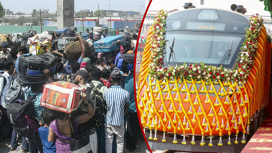ಗುಜರಾತ್ to ಪಶ್ಚಿಮ ಬಂಗಾಳ: 'ಬದಲಾವಣೆಗೆ ಮತ' ಹಾಕಲು ಹೊರಟ ಕಾರ್ಮಿಕರಿಗೆ AC ರೈಲು