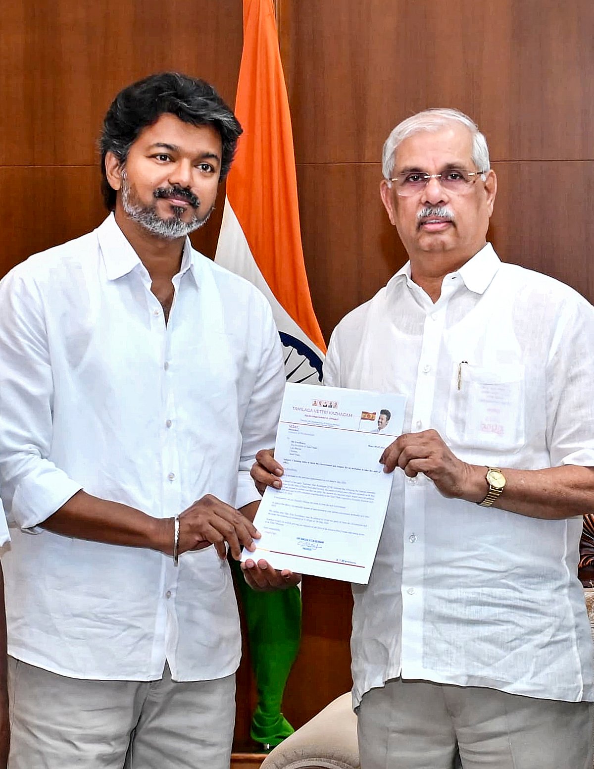 ಸರ್ಕಾರ ರಚಿಸಲು ಬಹುಮತ ಇಲ್ಲ: ಟಿವಿಕೆ ಮುಖ್ಯಸ್ಥ ವಿಜಯ್‌ಗೆ ತಿಳಿಸಿದ ರಾಜ್ಯಪಾಲ
