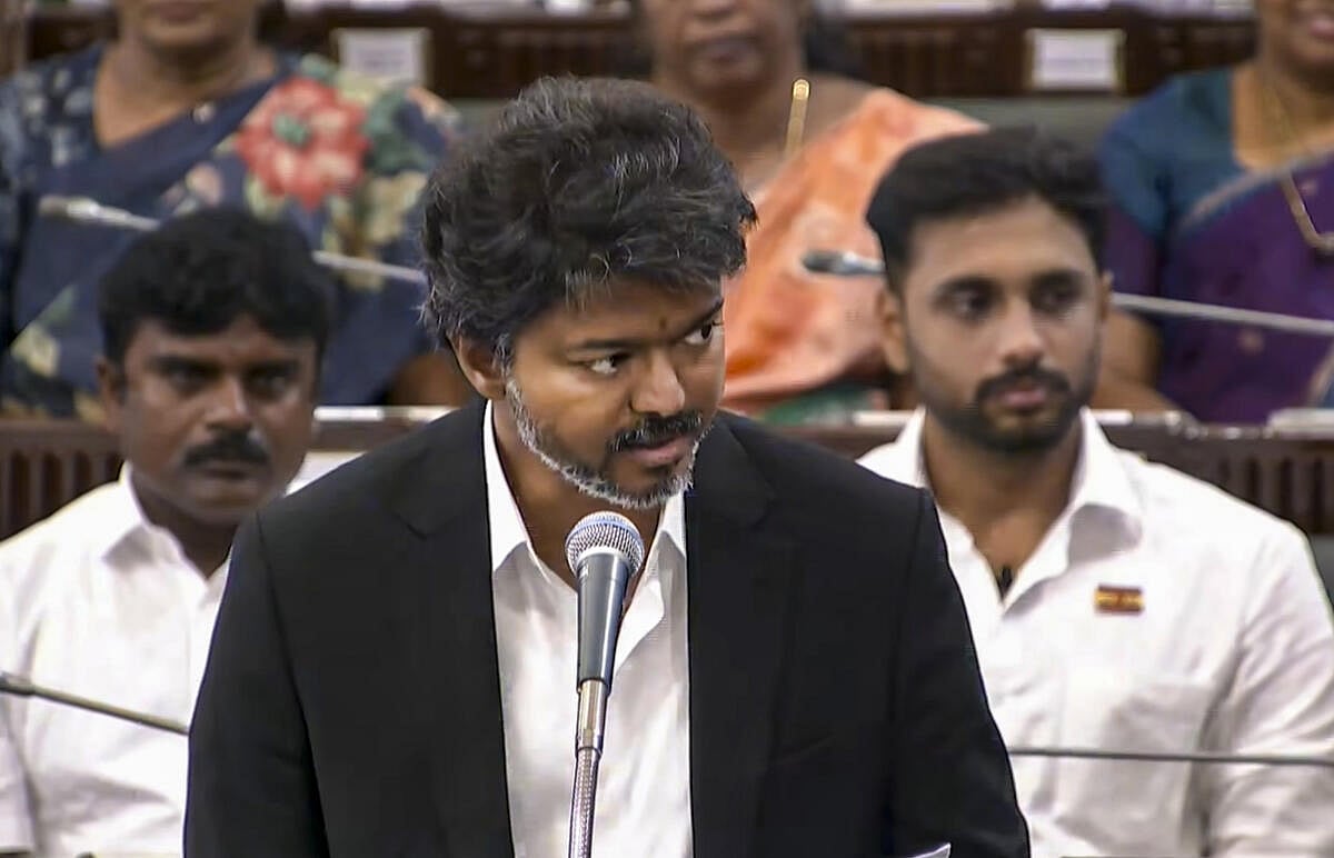 ತಮಿಳುನಾಡು ವಿಧಾನಸಭೆ: 144 ಶಾಸಕರ ಬೆಂಬಲದೊಂದಿಗೆ ವಿಶ್ವಾಸಮತ ಗೆದ್ದ ಸಿಎಂ ವಿಜಯ್
