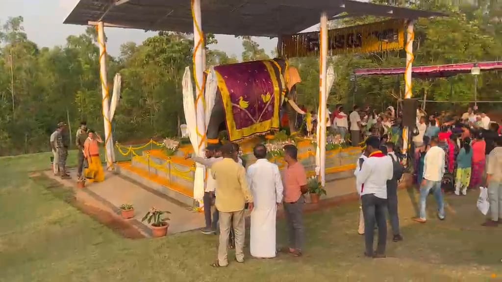 ಅರ್ಜುನನ ಸ್ಮಾರಕದ ದೃಶ್ಯ.