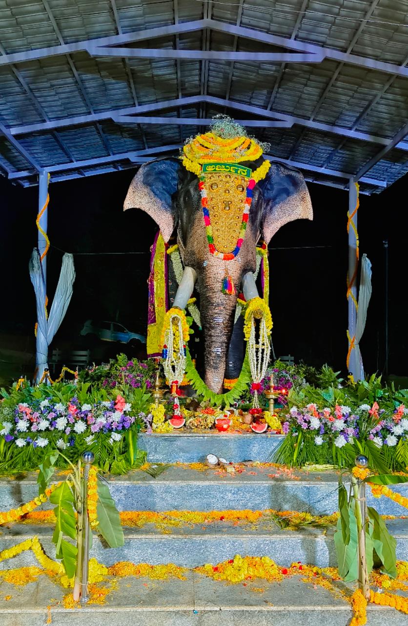 ಸ್ಮಾರಕದಲ್ಲಿ ನಿರ್ಮಾಣ ಮಾಡಿರುವ ಅರ್ಜುನನ ಪ್ರತಿಕೃತಿ