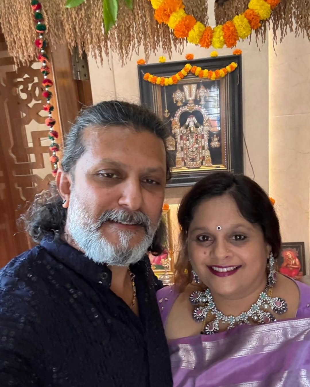 ಪತಿ ದಿಲೀಪ್‌ ರಾಜ್‌ ಜೊತೆ ಶ್ರೀವಿದ್ಯಾ