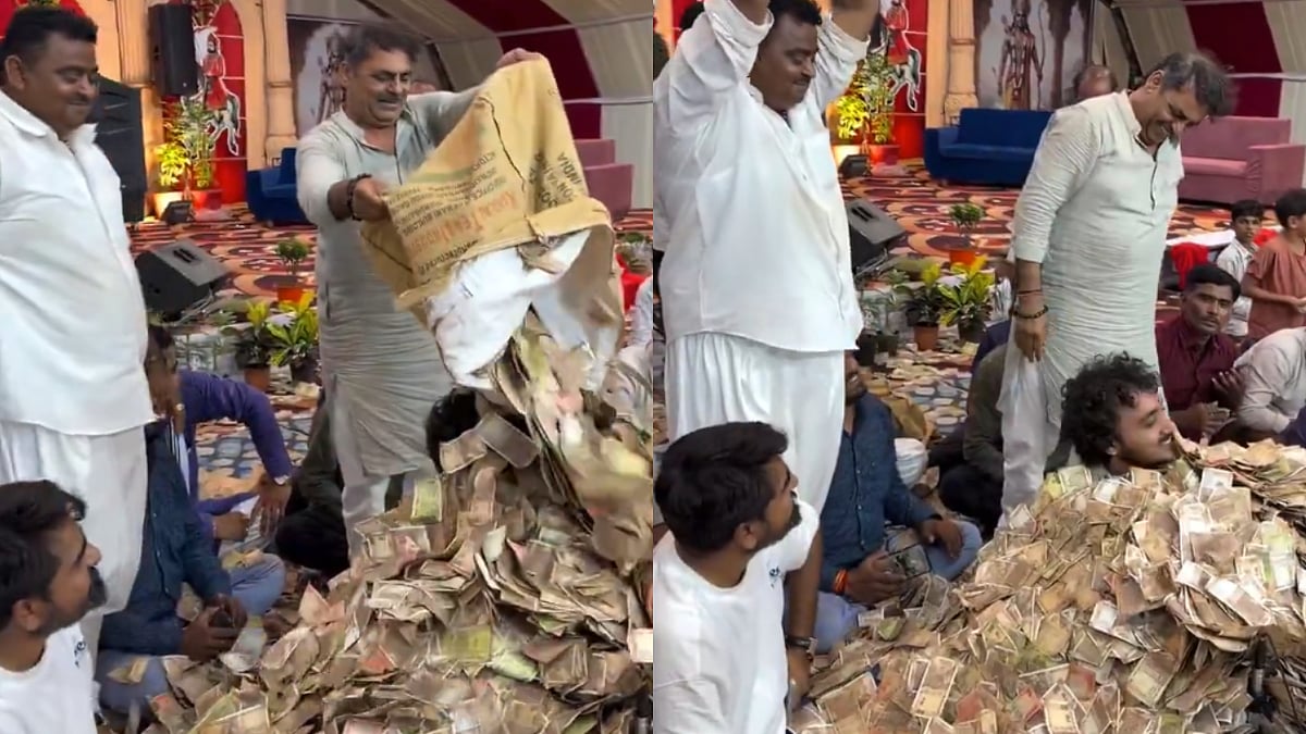 Video: ವೇದಿಕೆಯ ಮೇಲೆ ಗಾಯಕನ ಮೇಲೆ ನೋಟುಗಳ ಸುರಿಮಳೆಗೈದ ಭಕ್ತರು