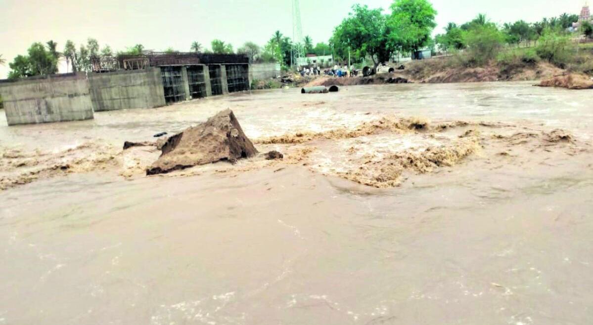 ಕಲಬುರಗಿ: ಭಾರಿ ಮಳೆಗೆ ಯುವಕ, ಹತ್ತು ಜಾನುವಾರು ಸಾವು