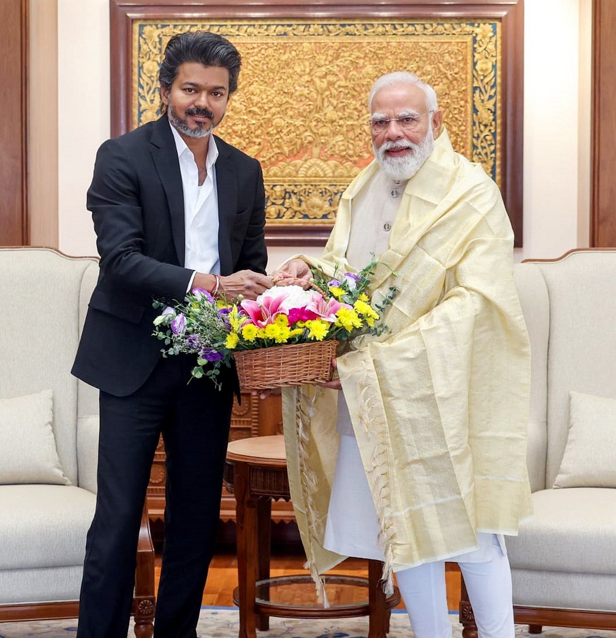 ಮೇಕೆದಾಟು, ರಾಜ್ಯದ ಅಭಿವೃದ್ಧಿ ಕುರಿತು ಚರ್ಚೆ: ಪ್ರಧಾನಿ ಮೋದಿ ಭೇಟಿಯಾದ CM ವಿಜಯ್