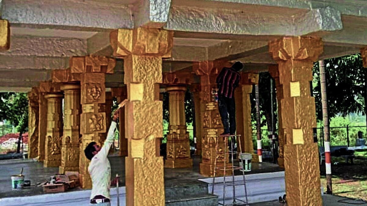 ಶ್ರೀರಂಗಪಟ್ಟಣದಲ್ಲಿ ದಸರಾ ಬನ್ನಿ ಮಂಟಪ ಸಿಂಗಾರ ಕಾರ್ಯ ಆರಂಭ