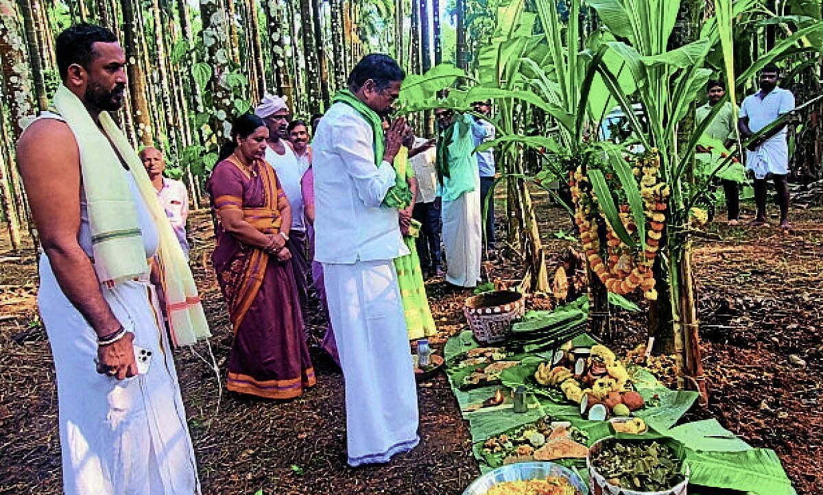 ಭೂತಾಯಿಗೆ ಸೀಮಂತ; ರಿಪ್ಪನ್‌ಪೇಟೆ ರೈತರ ಸಂಭ್ರಮ