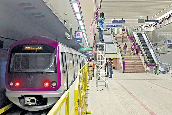 Namma Metro | ಎಂಜಿ ರಸ್ತೆ–ಮಾಗಡಿ ರಸ್ತೆ:  ಮಾ.9ಕ್ಕೆ ಮೆಟ್ರೊ ಸಂಚಾರ ವ್ಯತ್ಯಯ