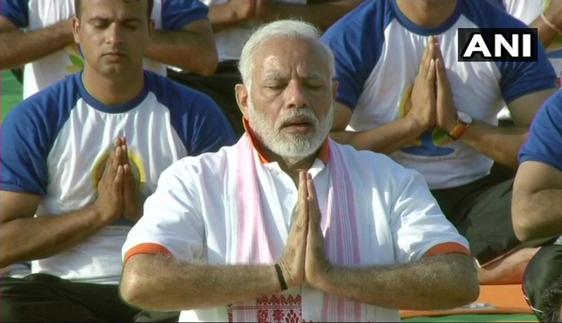 ಡೆಹ್ರಾಡೂನ್‌ನಲ್ಲಿ ಪ್ರಧಾನಿ ಯೋಗ; 55 ಸಾವಿರ ಉತ್ಸಾಹಿಗಳು ಭಾಗಿ