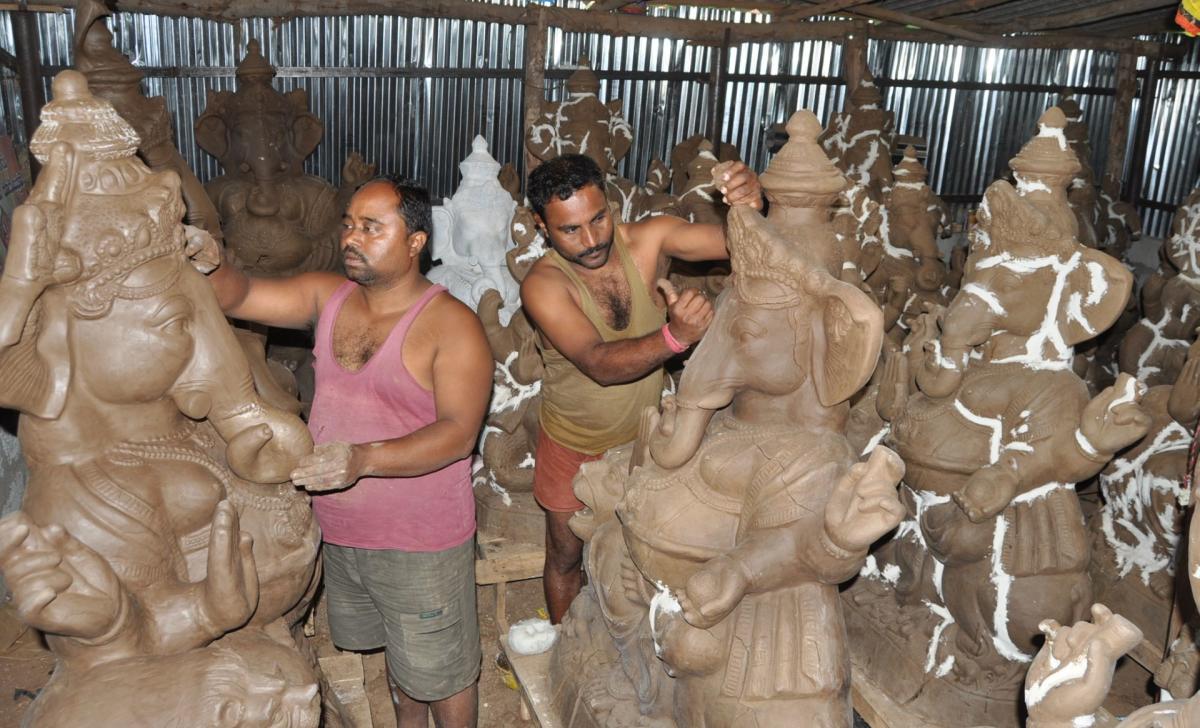 ಮಣ್ಣಿನ ಗಣಪತಿಗೆ ಚಿಕ್ಕಮುಲಗೂಡು ಪ್ರಸಿದ್ಧಿ