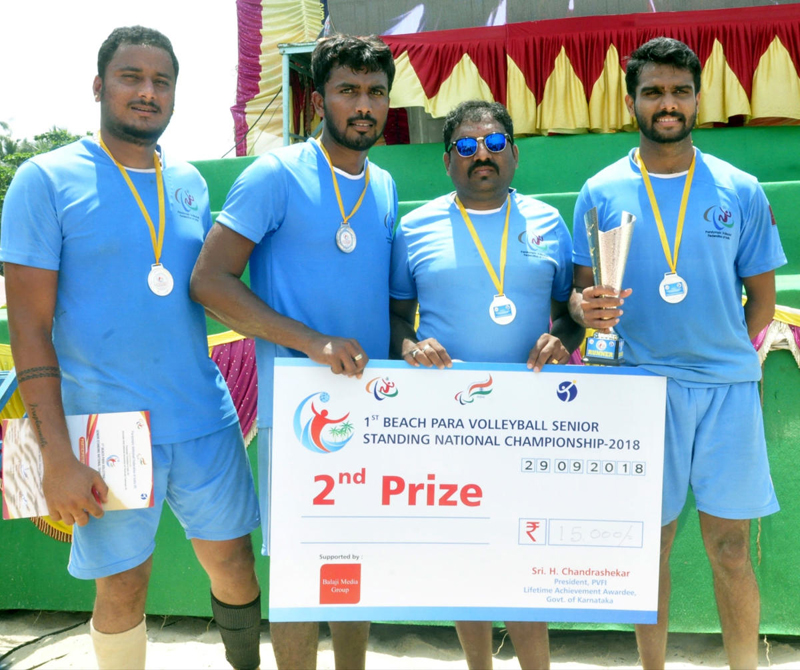 ಬೀಚ್ ಪ್ಯಾರಾ ವಾಲಿಬಾಲ್ ಕರ್ನಾಟಕ ರನ್ನರ್ಸ್ ಅಪ್