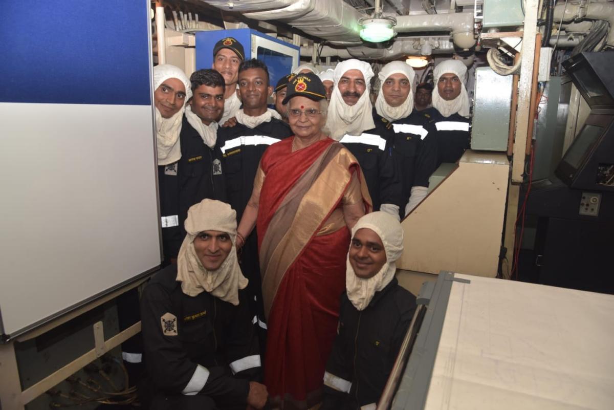 ಸೀಬರ್ಡ್ ನೌಕಾನೆಲೆಗೆ ಮೃದುಲಾ ಸಿನ್ಹಾ ಭೇಟಿ