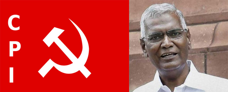 ಪಟೇಲ್‌ ಹೆಸರಲ್ಲಿ ಬಿಜೆಪಿ ವಂಚನೆ: ಸಿಪಿಐ ಮುಖಂಡ ಡಿ.ರಾಜಾ ಆರೋಪ