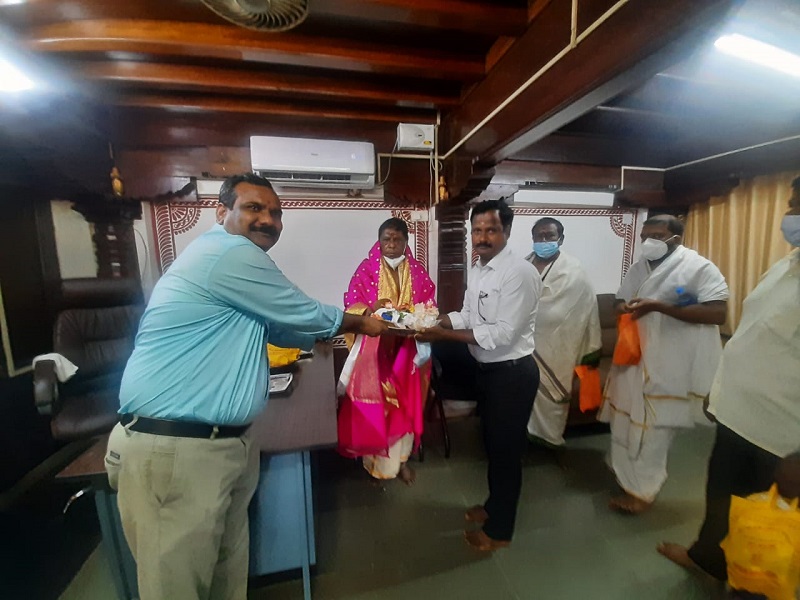 ಕೊಲ್ಲೂರು ಮೂಕಾಂಬಿಕಾ ದೇವಸ್ಥಾನಕ್ಕೆ ಪುದುಚೇರಿ ಮುಖ್ಯಮಂತ್ರಿ ಭೇಟಿ