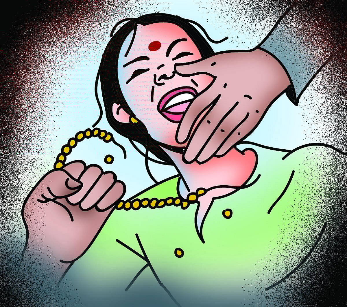 ಬೆಂಗಳೂರು | ಬೈಕ್‌ನಲ್ಲಿ ಬಂದು ಚಿನ್ನದ ಸರ ಕಿತ್ತೊಯ್ದರು