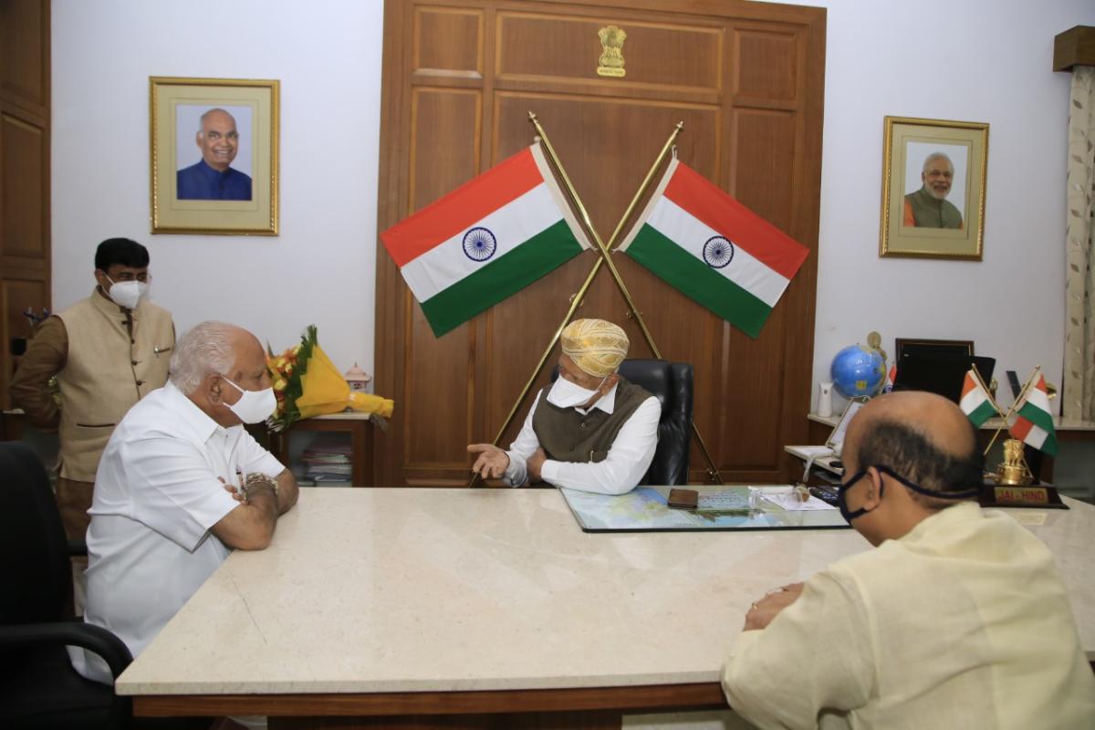 ರಾಜ್ಯಪಾಲರಿಗೆ ವಿದಾಯ ಕೋರಿದ ಮುಖ್ಯಮಂತ್ರಿ ಯಡಿಯೂರಪ್ಪ