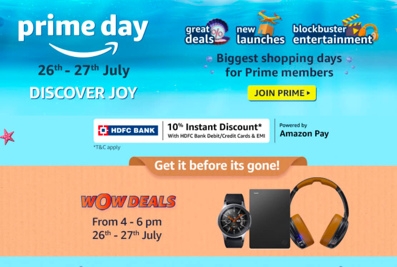 Amazon Prime Day 2021: ಎರಡು ದಿನಗಳ ಪ್ರೈಮ್ ಸೇಲ್ ಆಯೋಜಿಸಿದ ಅಮೆಜಾನ್