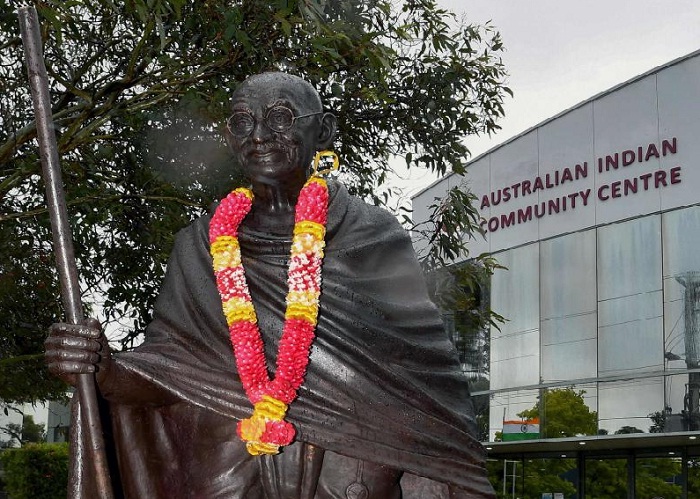 ವಿಕ್ಟೋರಿಯಾದಲ್ಲಿ ಮಹಾತ್ಮ ಗಾಂಧಿ ಪ್ರತಿಮೆ ಧ್ವಂಸ: ಆಸೀಸ್ ಪ್ರಧಾನಿ ಖಂಡನೆ