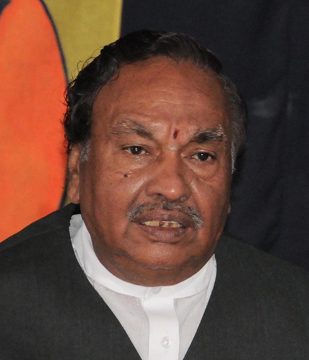 ಬಿಜೆಪಿಯಿಂದ ಕೆ.ಎಸ್‌. ಈಶ್ವರಪ್ಪ ಆರು ವರ್ಷ ಉಚ್ಚಾಟನೆ