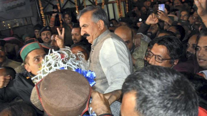 ಹಿಮಾಚಲ ಪ್ರದೇಶ ಸಿಎಂ ಆಗಿ ಸುಖ್ವಿಂದರ್ ಸಿಂಗ್, ಡಿಸಿಎಂ ಆಗಿ ಮುಖೇಶ್ ಆಯ್ಕೆ