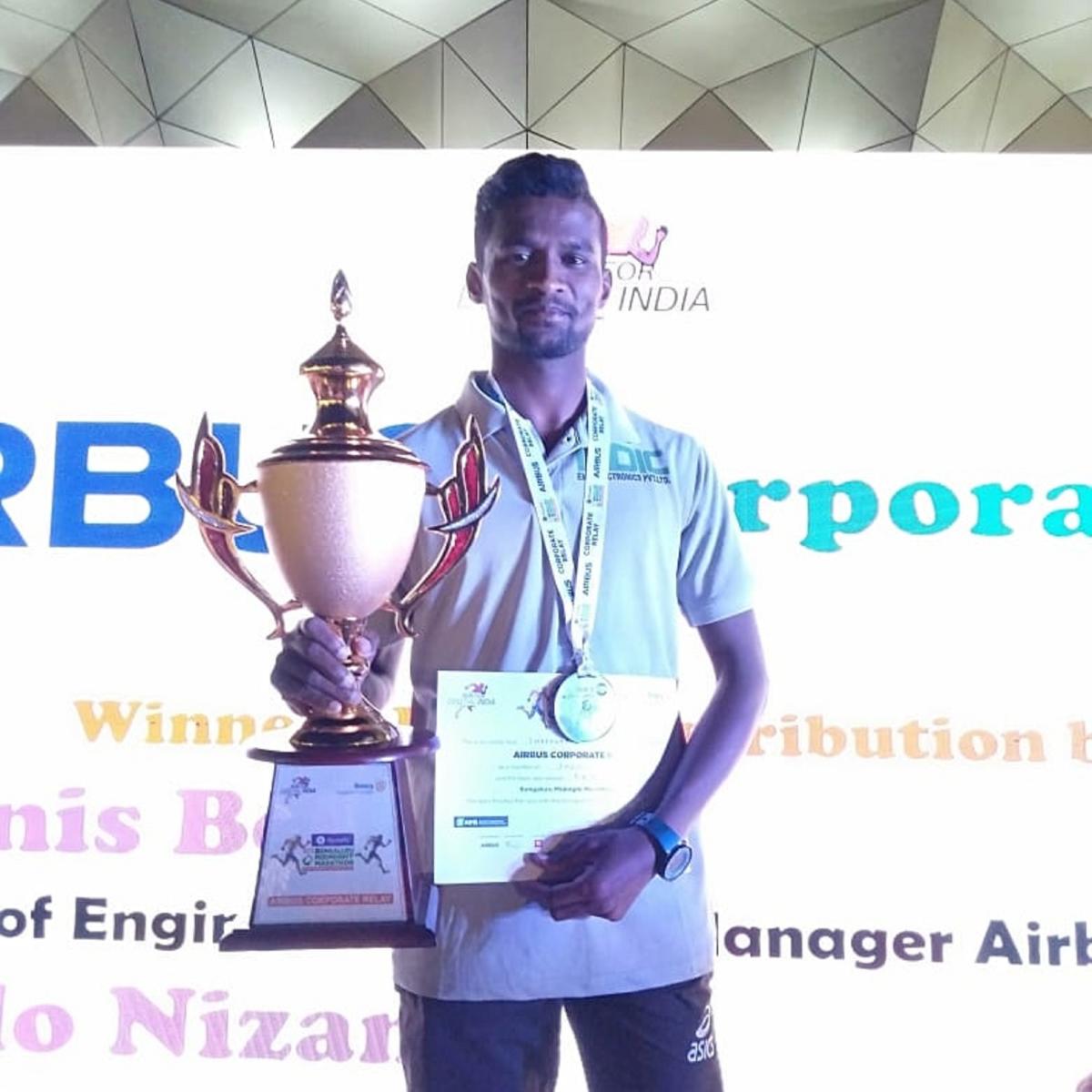 ಹಾಫ್ ಮ್ಯಾರಾಥಾನ್ ಕ್ರೀಡಾಕೂಟದಲ್ಲಿ ರಾಜ್ಯದ ಗ್ರಾಮೀಣ ಪ್ರತಿಭೆ ಶರಣಬಸವ ಸಾಧನೆ