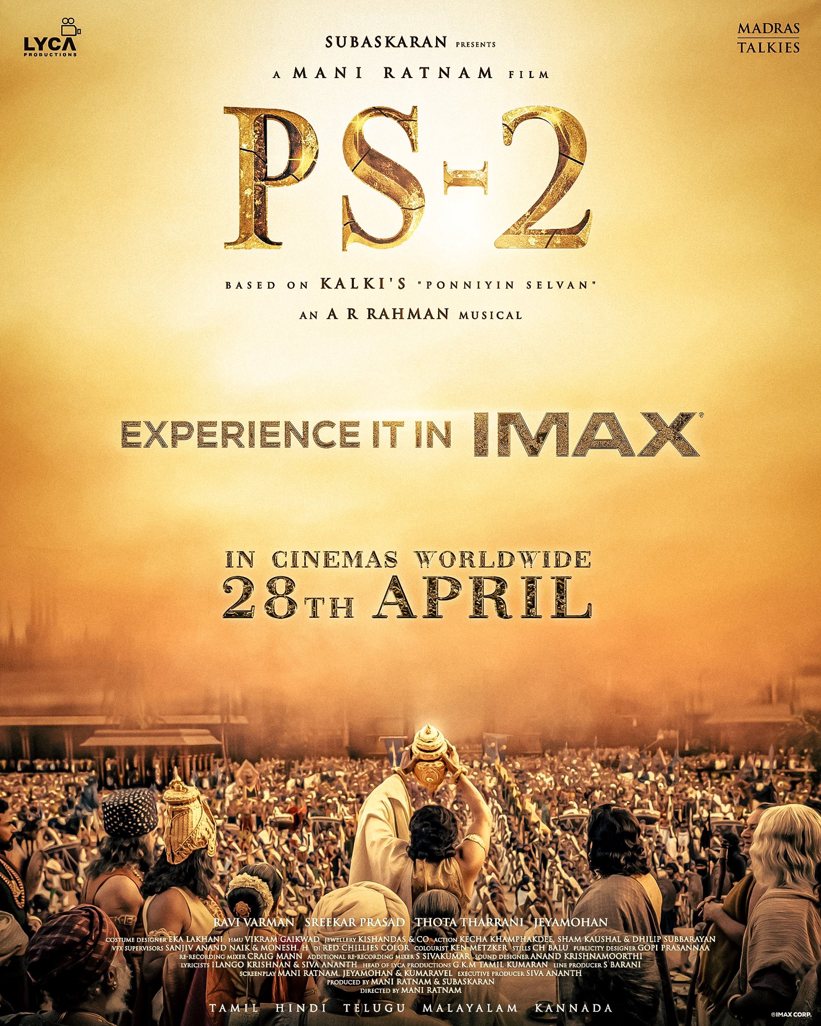  2023ರ ಏಪ್ರಿಲ್‌ನಲ್ಲಿ ಪೊನ್ನಿಯಿನ್‌ ಸೆಲ್ವನ್‌–2 ತೆರೆಗೆ