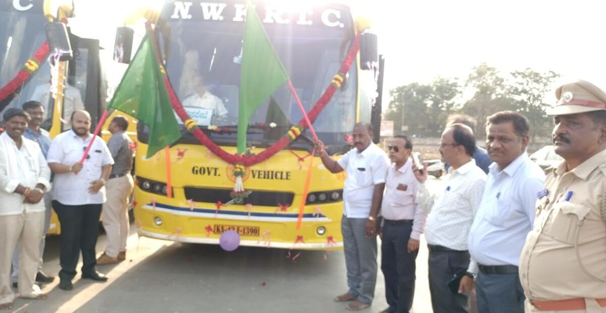 ಹುಬ್ಬಳ್ಳಿ -ಹೊಸಪೇಟೆ ಮಧ್ಯೆ ಮಲ್ಟಿ ವೋಲ್ವೊ ಬಸ್‌ ಸೇವೆಗೆ ಚಾಲನೆ
