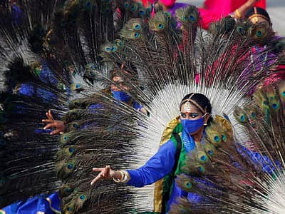 ನವಿಲು ನೃತ್ಯದ ಪೂರ್ವ ತಯಾರಿ