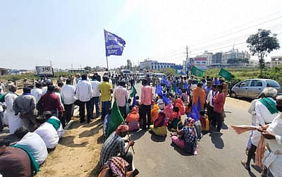 ಶಿವಮೊಗ್ಗದಲ್ಲಿ ರೈತ ಸಂಘಟನೆಯ ಪ್ರತಿಭಟನೆ