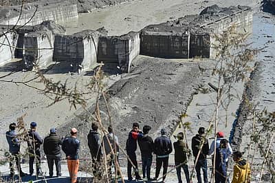 ಹಾನಿಗೊಳಗಾಗಿರುವ ತಪೋವನದ ವಿದ್ಯುತ್ ಯೋಜನೆ