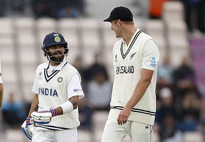 ಕಿವೀಸ್ ಆಟಗಾರನೊಂದಿಗೆ ವಿರಾಟ್ ಮಾತುಕತೆ