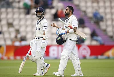 ನಾಯಕ ಕೊಹ್ಲಿಗೆ ಸಾಥ್ ನೀಡಿದ ಉಪ ನಾಯಕ ಅಜಿಂಕ್ಯ ರಹಾನೆ