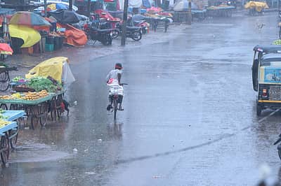 ಬಾಗಲಕೋಟೆಯಲ್ಲಿ ಬುಧವಾರ ಇಡೀ ದಿನ ಪುನರ್ವಸು ಮಳೆ ಜಡಿಯಿತು. ಈ ವೇಳೆ ನಗರದ ವಿವಿಧೆಡೆ ಕಂಡ ಚಿತ್ರಗಳನ್ನು ಛಾಯಾಗ್ರಾಹಕರಾದ ಸಂಗಮೇಶ ಬಡಿಗೇರ ಹಾಗೂ ಸೈಯ್ಯದ್ ಕಟ್ಟಿಕೊಟ್ಟಿದ್ದಾರೆ..