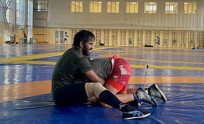 ಬಜರಂಗ್ ಪೂನಿಯಾ ಅಭ್ಯಾಸ