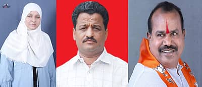 ಸಿಂದಗಿ ಕ್ಷೇತ್ರದ ಜೆಡಿಎಸ್ ಅಭ್ಯರ್ಥಿ ನಾಜಿಯಾ ಅಂಗಡಿ, ಕಾಂಗ್ರೆಸ್ ಅಭ್ಯರ್ಥಿ ಅಶೋಕ ಮನಗೂಳಿ, ಬಿಜೆಪಿ ಅಭ್ಯರ್ಥಿ ರಮೇಶ ಭೂಸನೂರ