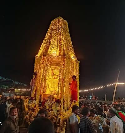 ಮಹದೇಶ್ವರ ಬೆಟ್ಟದ ಮಲೆ ಮಹದೇಶ್ವರ ಸ್ವಾಮಿ ದೇವಾಲಯದಲ್ಲಿ ವಿಶೇಷ ಚಿನ್ನದ ರಥೋತ್ಸವ‌