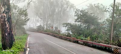ನಂದಿಬೆಟ್ಟದಲ್ಲಿ ಮಂಜು ಆವರಿಸಿರುವ ದೃಶ್ಯ