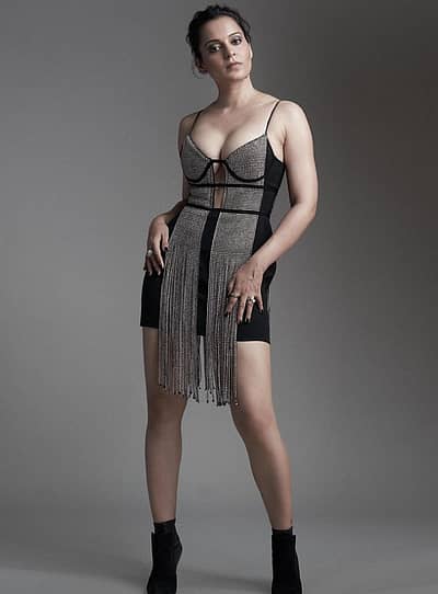 ದಾಕಡ್ ಸಿನಿಮಾ ಟ್ರೈಲರ್ ಬಿಡುಗಡೆ ಸಮಾರಂಭದಲ್ಲಿ  ಕಂಗನಾ ಧರಿಸಿದ್ದ ದಿರಿಸು