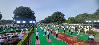 ಮೈಸೂರಲ್ಲಿ ಯೋಗ ಮಾಡಿದ ಜನ